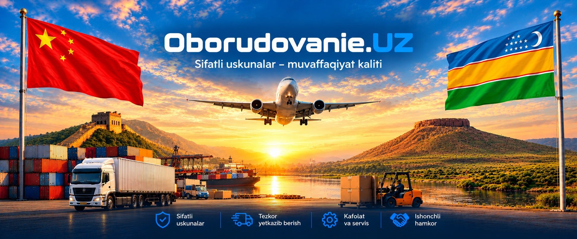 Xitoy va Yevropadan yetkazib berish